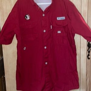 Columbia youth FSU  logo button up